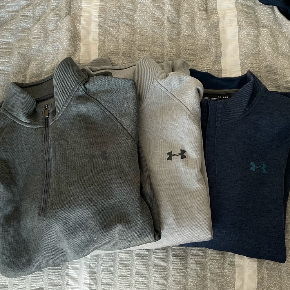 3 Mens Under Armour Quarterzips